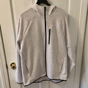 Russell Athletic Light Gray Zip-Up Sweater